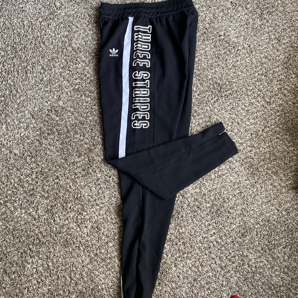 Adidas Originals Women's 3-Stripes Low Crotch Track Pants Black/White/Black